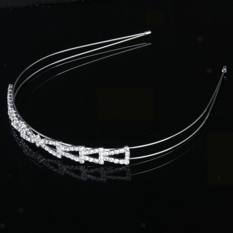 Bridal Bridesmaid Flower Girl Crystal Headband wedding Crown Tiara Jewelry