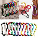 10Pack Multicolor Snap Hook Carabiner D Ring Key Chain Clip Key USA