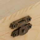 3-Packs Wooden Storage Box Plain Unpainted | With Latch | 3.1 x 3.1 x 1.7 inch |
