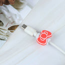 4Pcs/set Cartoon Charger Cable Winder Protective Case Earphone Cord  Slee_