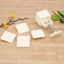 4Patterns Square Moon cake Fondant Sugarcraft Decorating Cookies Mold