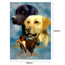 5D DIY Full Drill Diamond Painting Dog Cross Stitch Embroidery Mosaic Kit