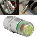 1x Car Auto Tire Pressure Monitor  2.4Bar Valve Stem Caps Sensor Indicator Alert