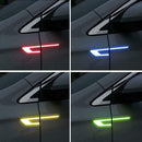 6PCS GM Car Reflective Stickers Carbon Fiber Safety Warning Label Anti Scratch