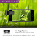 Large Aperture Hd Phone Lens, 52Uv 0.45X Wide Angle & 15X Macro Lens, 2 In