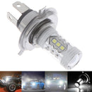 1Pc H4 9003 Fog Light LED Headlight 80W Hi/Lo 90W Beam Driving DRL Lamp Whit-