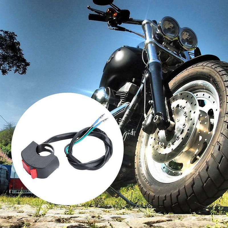 1pc Universal Motorcycle Handlebar ON-OFF Button LED Headlight Switch