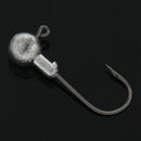 5Pcs Hooks Metal Lead Head Jig Fishing Lures Heads Solid Parts 3.5G