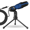 Podcast Mic Sound Recording USB Condenser Microphone with Desktop Tripod Stand