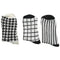 Autumn Winter Women Men Unisex Cotton Retro Socks 3 Pairs/lot Black+White E7P8