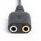 2.5mm Plug to 3.5mm Headphone+Mic Jack Adapter Cable for Panasonic Phone