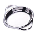 Metal Seasoning Dish Vinegar Sugar Spice Dipping Bowl Appetizers Plate Oval