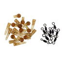 30 Perfect Tackle Set Ball Bearing Swivels / Buffer Beads / Tail Rubbers