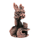 2Pcs Copper Chinese Twelve Zodiac Incense Stick Stand Burner Snakes &Dragon