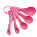 5Pcs/set Plastic Pink Measuring Spoon Baking Coffee Kitchen Tools Accessorie Hn