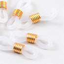 100Pc Anti-slip Rubber End Retainer Connector Holder Eyeglass Glasses Sunglasses