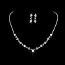 Casual Bridesmaid Crystal Necklace Earrings Set Wedding Jewellery-New Brida Y8P5