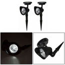 2X Solar Spot Light Outdoor Garden Lawn Landscape LED Spotlight Path La HVA