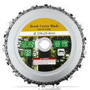 9 Inch Grinder Disc And Chain Fine Cut Chain Set For 235X25.4Mm Angle Grind