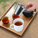 1pc Stainless Steel Tea Infuser Filter Long Handle Folding Tea Strainer Reu T8K2