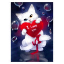 Love Heart Cat 5D Diamond Painting Embroidery DIY Cross Stitch Home Decor