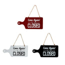 3pcs Open Closed Sign Welcome Wooden Hanging Plaque for Door Window Bar Cafe