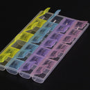 Weekly 28 Days Tablet Pill Box Holder Medicine Storage Organizer Case Contain FT