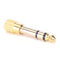 6.5mm 1/4"Male plug to 3.5mm 1/8"Female jack Stereo Headphone Audio Adapter ES