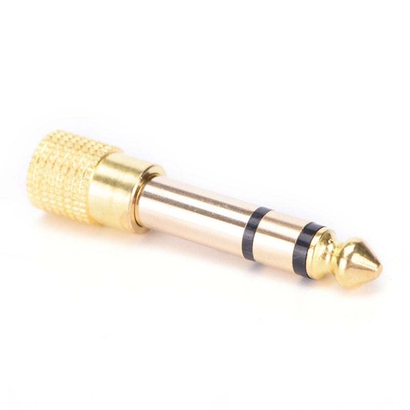 6.5mm 1/4"Male plug to 3.5mm 1/8"Female jack Stereo Headphone Audio Adapter ES