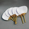 20pcs Pure white bamboo handle blank calligraphy painting blank group fan f Y3E4