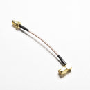 New SMA Male Plug to SMA Female Jack Bulkhead Right Angle Pigtail Cable RG316 4"