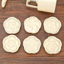Mooncake Mold Cake Flowers Print Hand Press Mid-autumn Festival Baking Tool