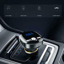 Car Bluetooth 4.2 Wireless Handsfree FM Transmitter MP3 Player USB Charger Kit