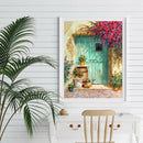 DIY Full Round Drill Diamond Painting Sunny Doorway Cross Stitch Embroidery