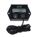 Motorcycle 2/4 Strok LCD Hour Meter Gas RPM Digital Tachometer Gauge Spar QDH