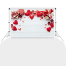 Valentines Day Photography Background Love Heart Candle Gift Photo Backdrop A
