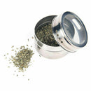 12pcs/set Clear Lid Magnetic Spice Tin Jar Stainless Steel Spice Sauce Stor T9X6
