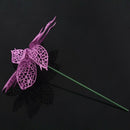 Glitter Hollow Christmas Artificial flowers Adornment Purple