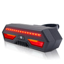 Bicycle Smart LED Taillight USB Charging Remote Control Brake Warning Lamp