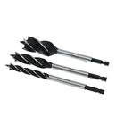 3Pcs Spiral Hss Drills For Wood 10/16/25Mm Hex Power Tools Chuck Bits Drill