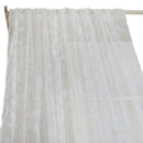 Flocking Butterfly Transparent Curtain Window Tulle Splitter White 100 x 20