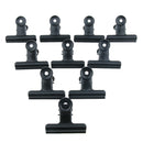 10 Pieces Metal Binder Clips File Photo Bulldog Clip Office Supplies 75mm