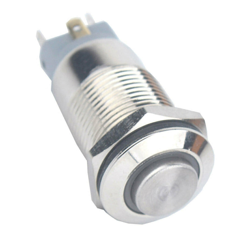 12V Waterproof Metal Indicator Ring Led Sprint Signal Soldering Feet 12mm