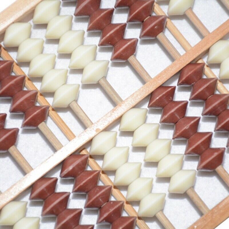 Abacus Soroban Beads Column Kid School Learning Aid Tool Math Business Chin J2Y4