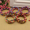 10X Weaves Bowknot Ponytail Elastic Holders Hair Accessories Girl Rubber Band Gw