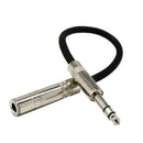 6.35mm 1/4 inch Male to 6.35mm 1/4 inch Female Audio Jack Adapter