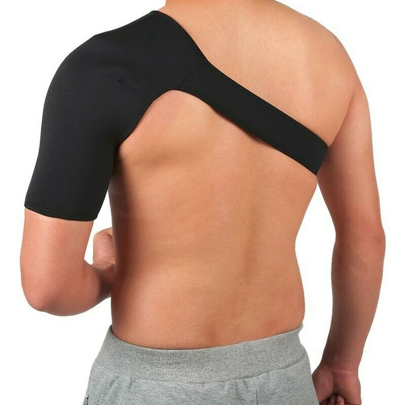 Shoulder Support Brace Back Guard Strap Wrap Belt Band Pads Single Shoulder Y8N1