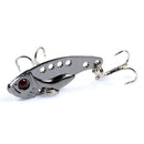 4pcs Metal Vibrations Spoon VIB CrankBait Artificial Wobbler Fishing Lure
