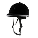 Kids Horse Riding Helmet Adjustable Velvet Equestrian Riders Helmet Black