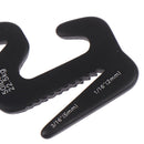 4 Pcs Black 9 Shape Rope Tightener Tie Down Strap Tool Camping Tent Rope Buckl T